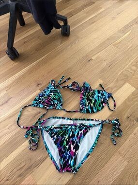 Women Multicolor Tie-Side Bikini Swimsuit - women Swim